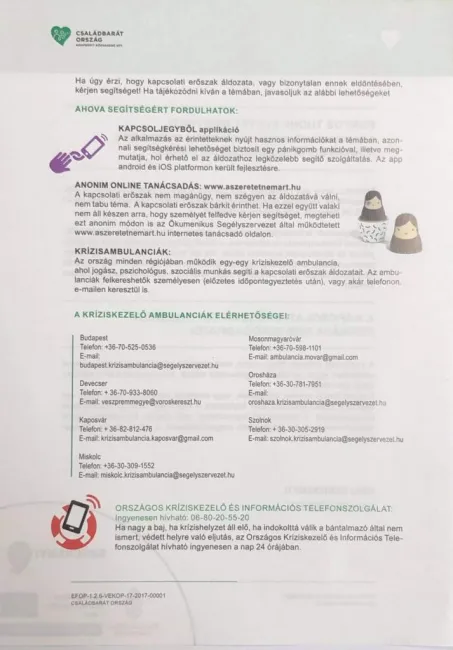 Segítség kapcsolati erőszak esetén