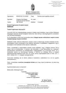 A Kormány 2001-ben népegészségügyi programot hirdetett